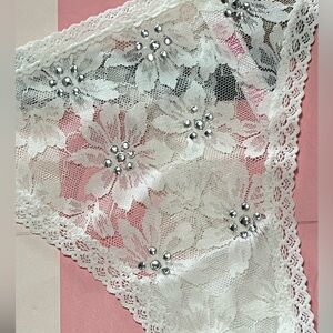 BRIDAL  Custom BLINGED Victoria’s Secret Panty Handset Crystal Embellishment